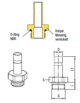 Gerader Verbinder, O.D. Schlauch 4mm, O.D. Schlauch 4mm