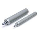 SMC Pneumatik - C(D)G1-Z, Druckluftzylinder, doppeltwirkend, Standardkolbenstange, (Grundausführung), (Elastische Dämpfung), 20, Rc (oder M-Gewinde), Standardabstreifer, 25, Kolbenstangen-Außengewinde