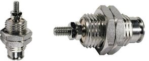 SMC Pneumatik - CJP, Miniaturzylinder, einfachwirkend, Federkraft eingefahren, (Ausführung mit Adapter für Schalttafeleinbau), 6, 10, (für Leitung &Oslash;4/&Oslash;2.5), Gewinde
