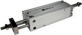 SMC Pneumatik - C(D)UKW, Zylinder für Direktmontage, verdrehgesichert, durchgehende Kolbenstange, eingebauter Magnetring, 10, 15, ohne Signalgeber, 0.5 m (oder keine bei Ausführung ohne Signalgeber)
