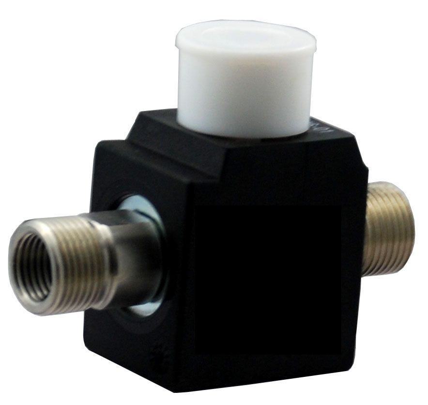 2/2-Wege Inline-Magnetventil BMV70303VAV30 230VAC aus Edelstahl - 2 x G3/8 AG, G1/4 IG