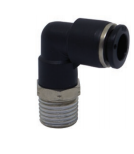 Schwenkbarer L-Steckanschlussverbinder mit NPT & UNF Gewinde, vernickelt