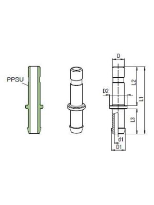 AVS-907P3-D Tüllen-Stutzen
