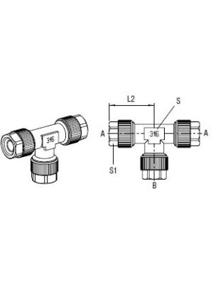 AVS-154X4 T-Verbinder