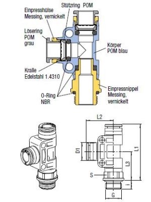 AVS-922P T-Steckanschlussverbinder
