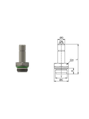 TI-HFRA Schaftadapter mit BSPP
