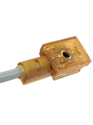 Leuchtende Leitungsdose Bauform B(I) 230V AC mit LED und Schutzbeschaltung - 3,0m PUR Kabel