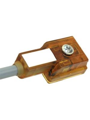 Leuchtende Leitungsdose Bauform B(I) 12V/24V mit LED und Schutzbeschaltung - 3,0m PUR Kabel