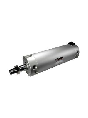 SMC Pneumatik - C(D)BG1, Druckluftzylinder, doppelt wirkend, Standard-Kolbenstange, Endlagenverriegelung