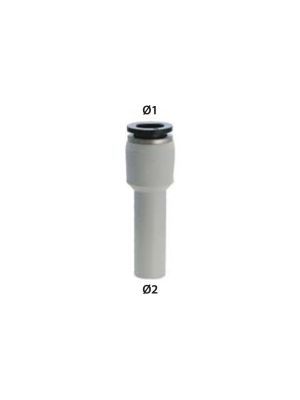 Univer - Steckverschraubung Reduzierstück &Oslash;1 6mm &Oslash;2 8mm