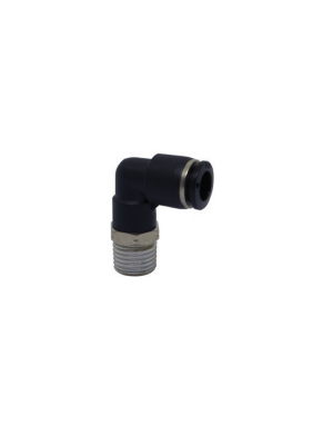 Schwenkbarer L-Steckanschlussverbinder mit NPT & UNF Gewinde, vernickelt