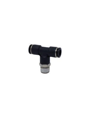 T-Steckanschlussverbinder mit NPT & UNF-Gewinde vernickelt